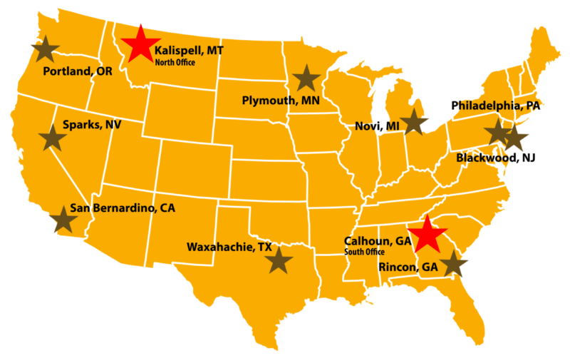 a yellow map of the united states