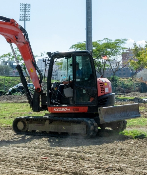 Red Kubota Rubber Tracks Made to Keep You In Motion